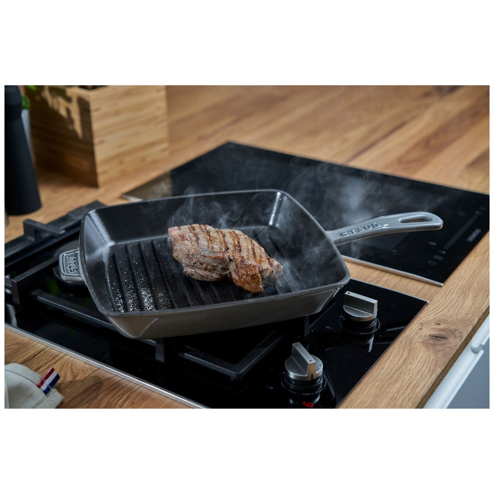 30 cm - Staub Grill Pans Bistecchiera Quadrata In Ghisa