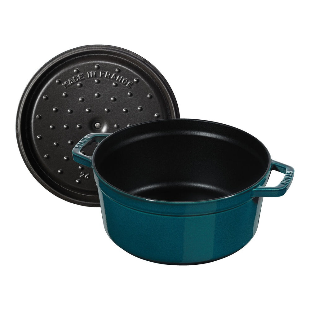 28 cm - Staub Cocotte Casseruola Rotonda In Ghisa Smaltata