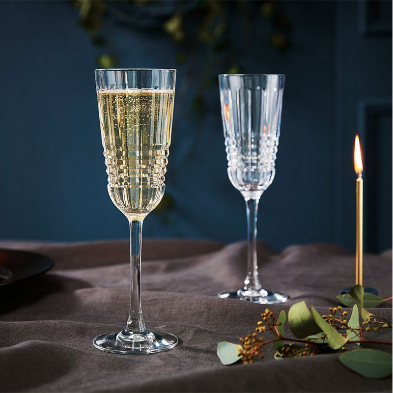 17 Cl Cristal D Arques Rendez Vous Calice Flute In Vetro Set 6 Pezzi