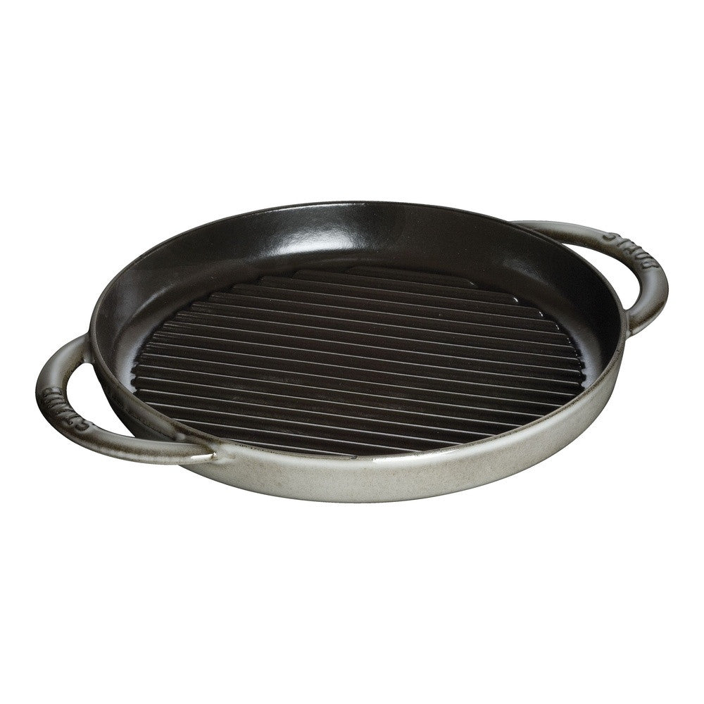 26 cm - Staub Grill Pans Bistecchiera Rotonda In Ghisa