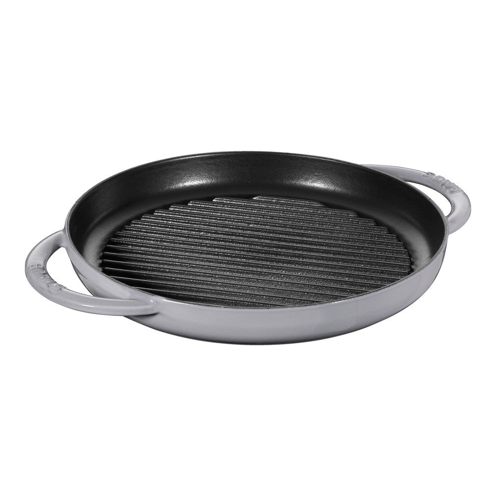 26 cm - Staub Grill Pans Bistecchiera Rotonda In Ghisa