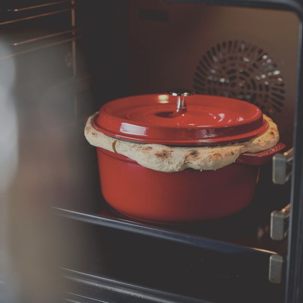 28 cm - Staub Cocotte Casseruola Rotonda In Ghisa Smaltata