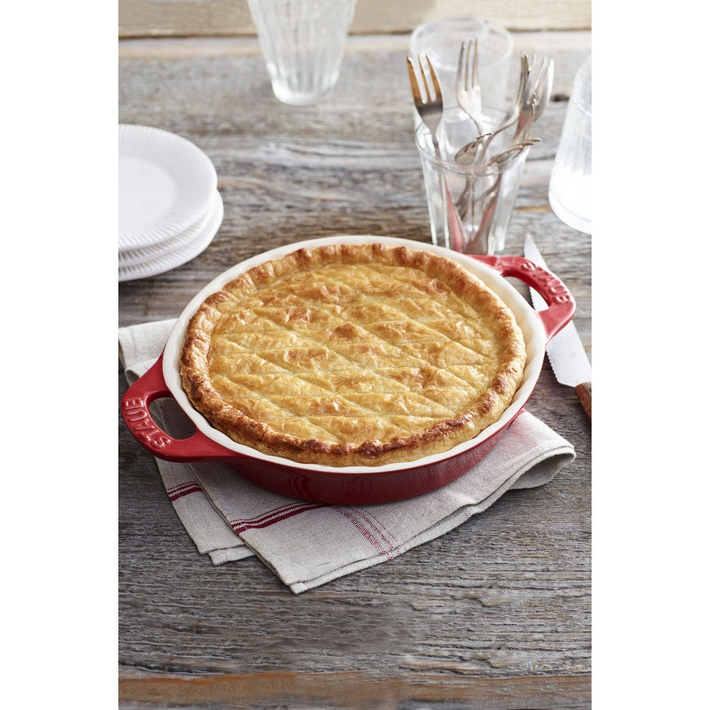 23.6 cm - Staub Ceramique Tortiera Rotonda In Ceramica