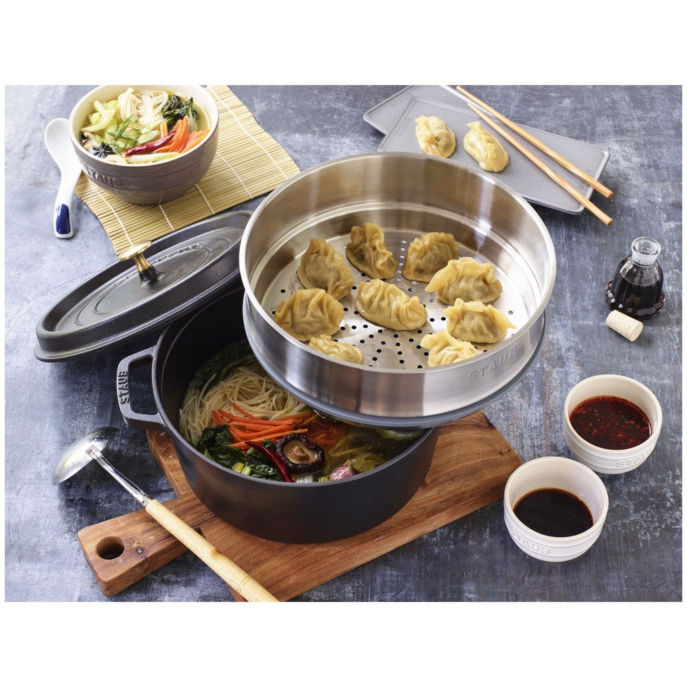 26 cm - Staub Cestello Cottura a Vapore Rotondo In Acciaio Inox