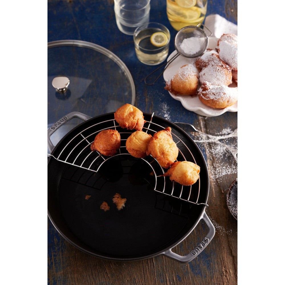 30 cm - Staub Specialities Wok Con Coperchio Rotondo In Ghisa