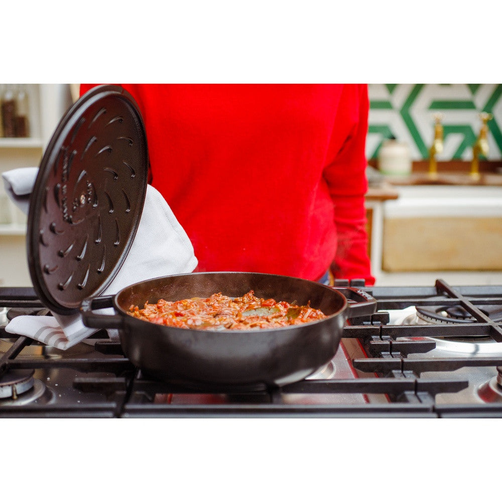 24 cm - Staub Braisers Tegame Basso Chistera Rotondo In Ghisa