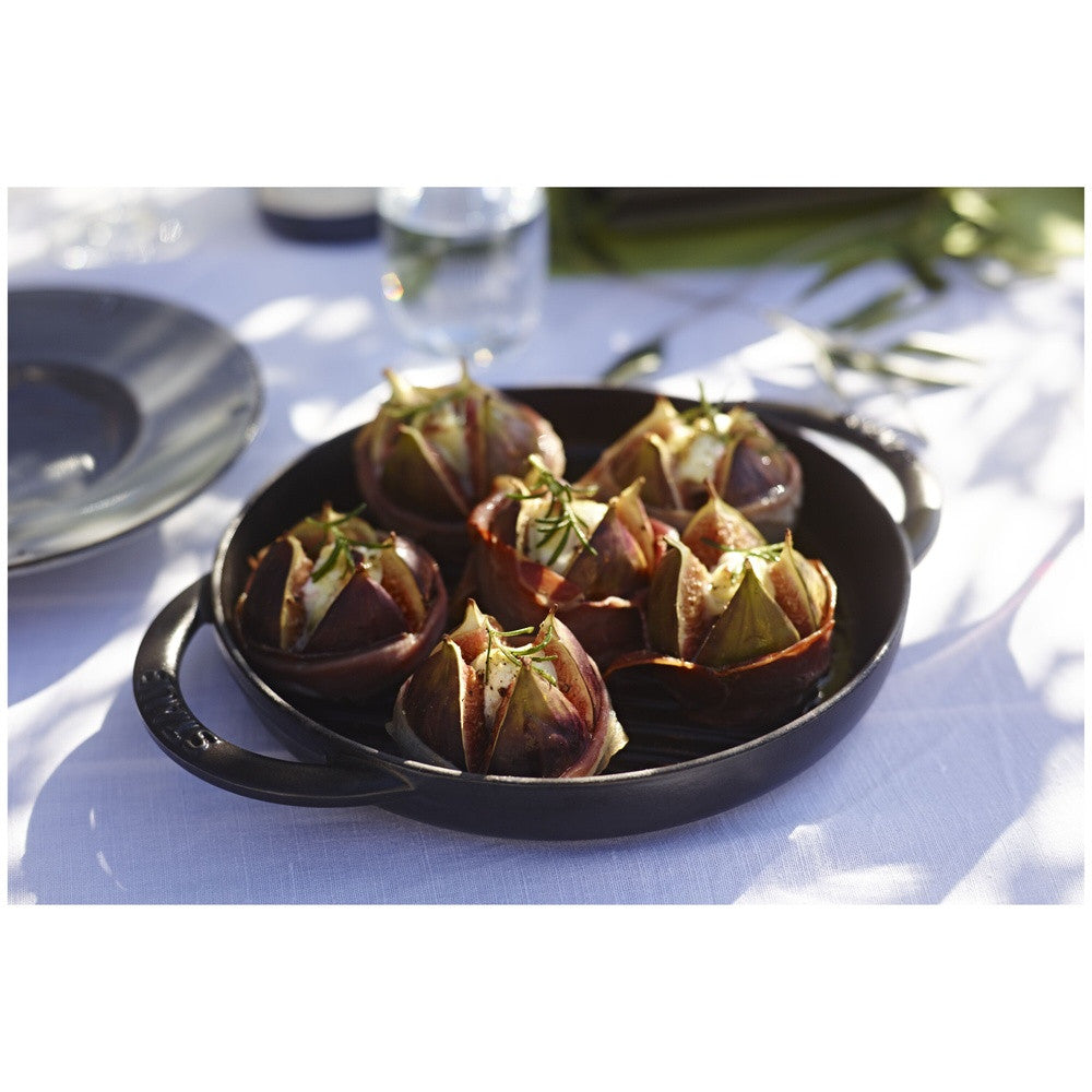 23 cm - Staub Grill Pans Bistecchiera Rotonda In Ghisa