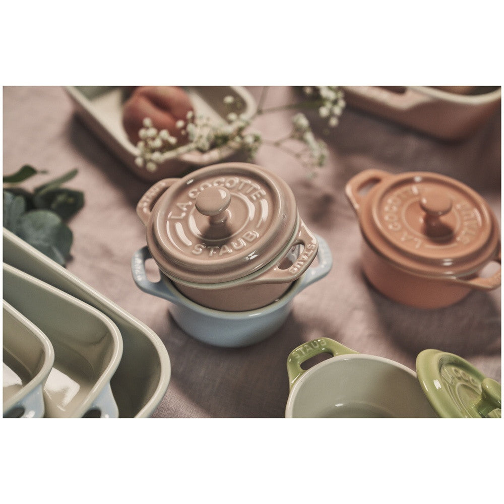 10 cm - Staub Ceramique Mini Cocotte Rotonda In Ceramica - Set 6 Pz