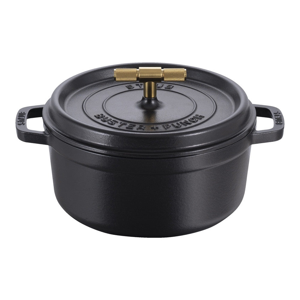 24 cm - Staub La Cocotte Buster + Punch Casseruola Cocotte Rotonda In Ghisa