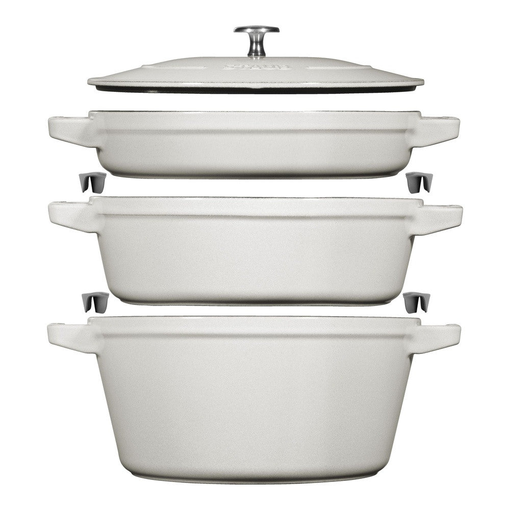 Staub Stackable Set Pentole In Ghisa - Set 3 Pz