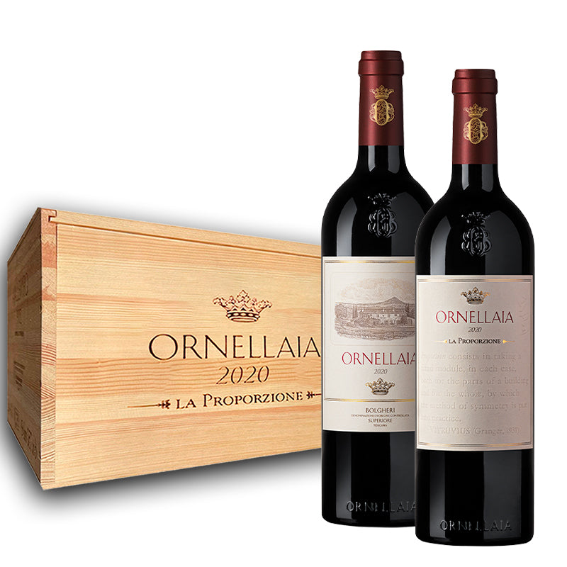 Ornellaia La Proporzione Bolgheri Superiore Doc 2020 Cantina Ornellaia Set 6 Bottiglie In Cassetta Legno