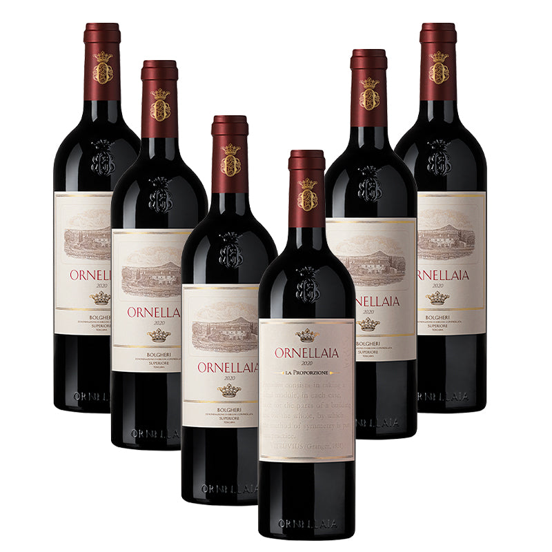 Ornellaia La Proporzione Bolgheri Superiore Doc 2020 Cantina Ornellaia Set 6 Bottiglie In Cassetta Legno