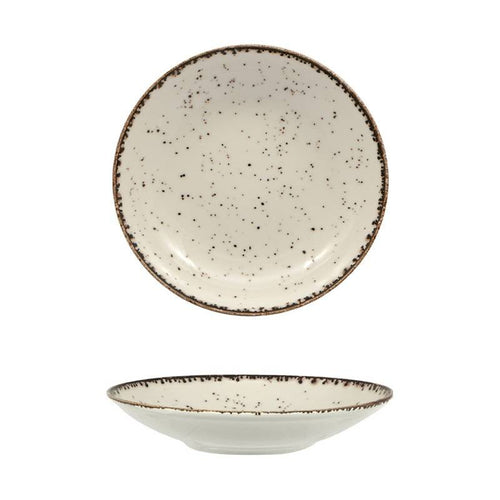 30 Cm Lioness Cromya Cream Piatto Fondo In Porcellana