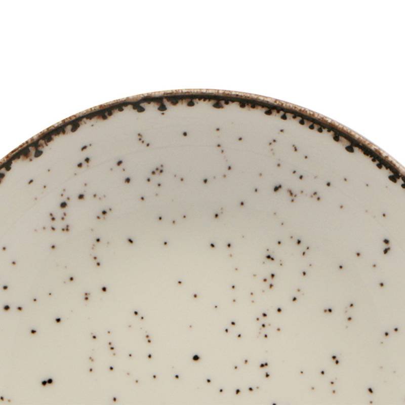 30 Cm Lioness Cromya Cream Piatto Fondo In Porcellana