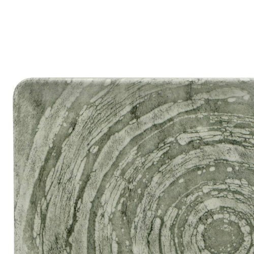 30 Cm Lioness Focus Grey Piatto Vassoio Rettangolare In Porcellana