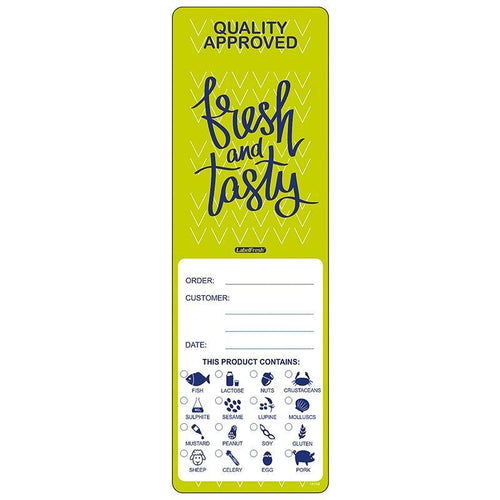 Paderno Etichetta Adesiva Per Allergeni Per Delivery - Set 250 Pz