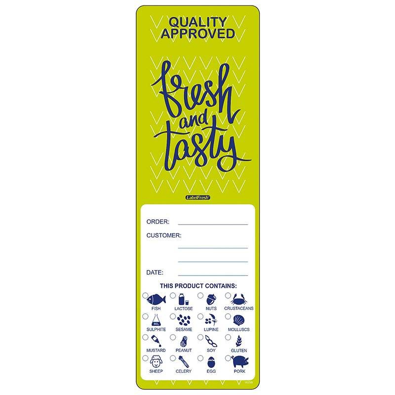 Paderno Etichetta Adesiva Per Allergeni Per Delivery - Set 250 Pz