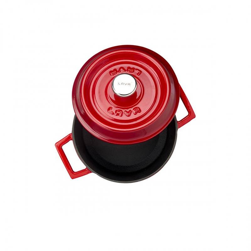 16 Cm Paderno Casseruola Rotonda In Ghisa Smaltata