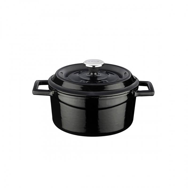 16 Cm Paderno Casseruola Rotonda In Ghisa Smaltata