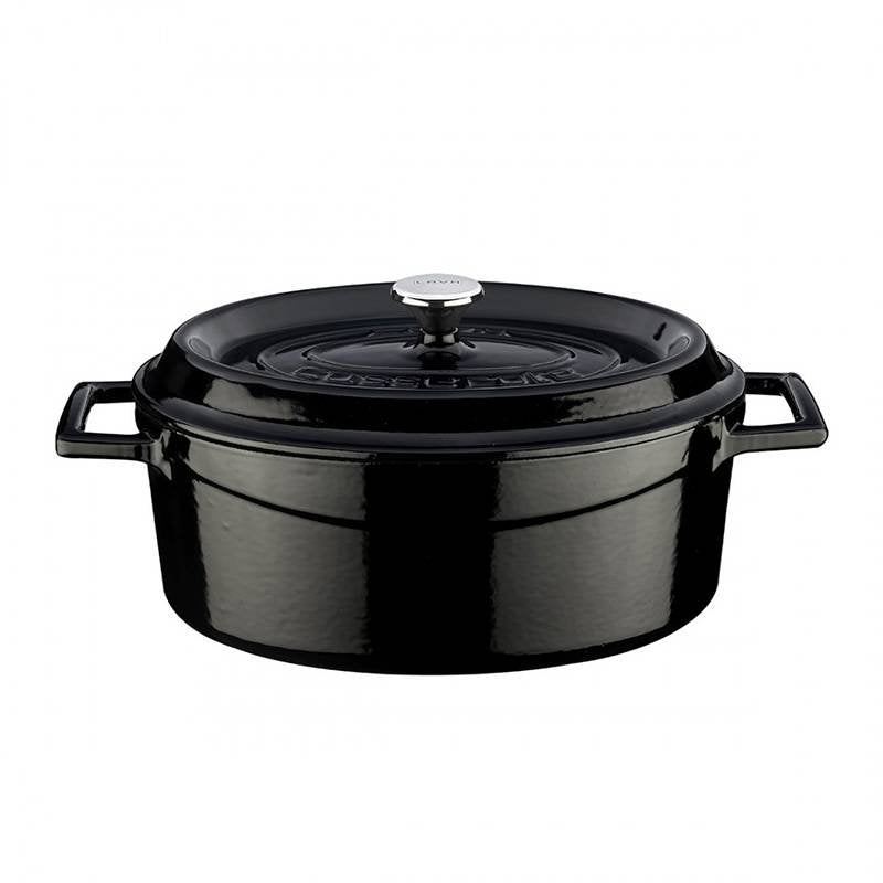 25 cm Paderno Oval Enameled Cast Iron Casserole