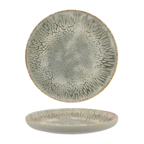 33 Cm Dust Piatto Piano In Stoneware Set 4 Pz