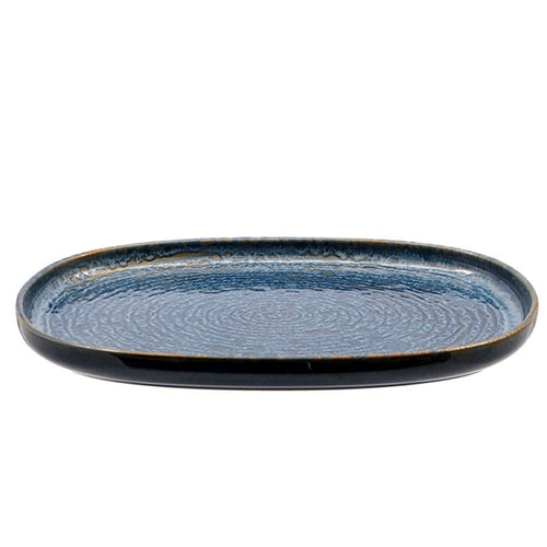 33 Cm Okeanos Piatto Vassoio Ovale In Stoneware Set 4 Pz