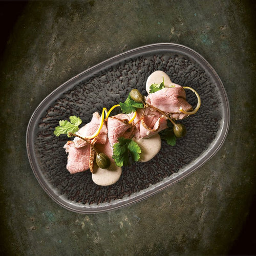 33 Cm Taal Piatto Vassoio Ovale In Stoneware Set 4 Pz