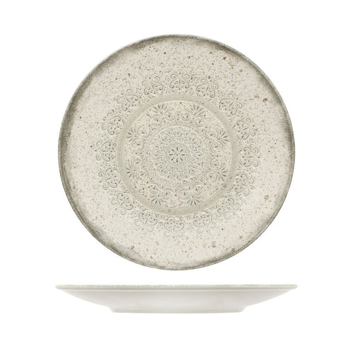 27 5 Cm Lace Piatto Piano In Stoneware Set 4 Pz