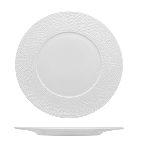 31 Cm Zen Tunisie Martellato Piatto Piano In Porcellana Set 6 Pz