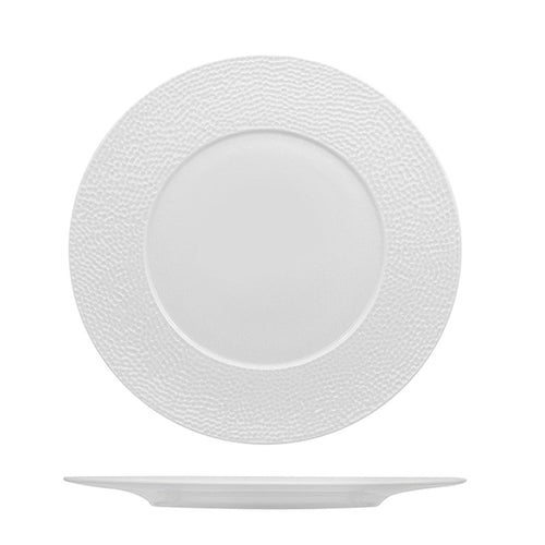 29 Cm Zen Tunisie Martellato Piatto Piano In Porcellana Set 6 Pz