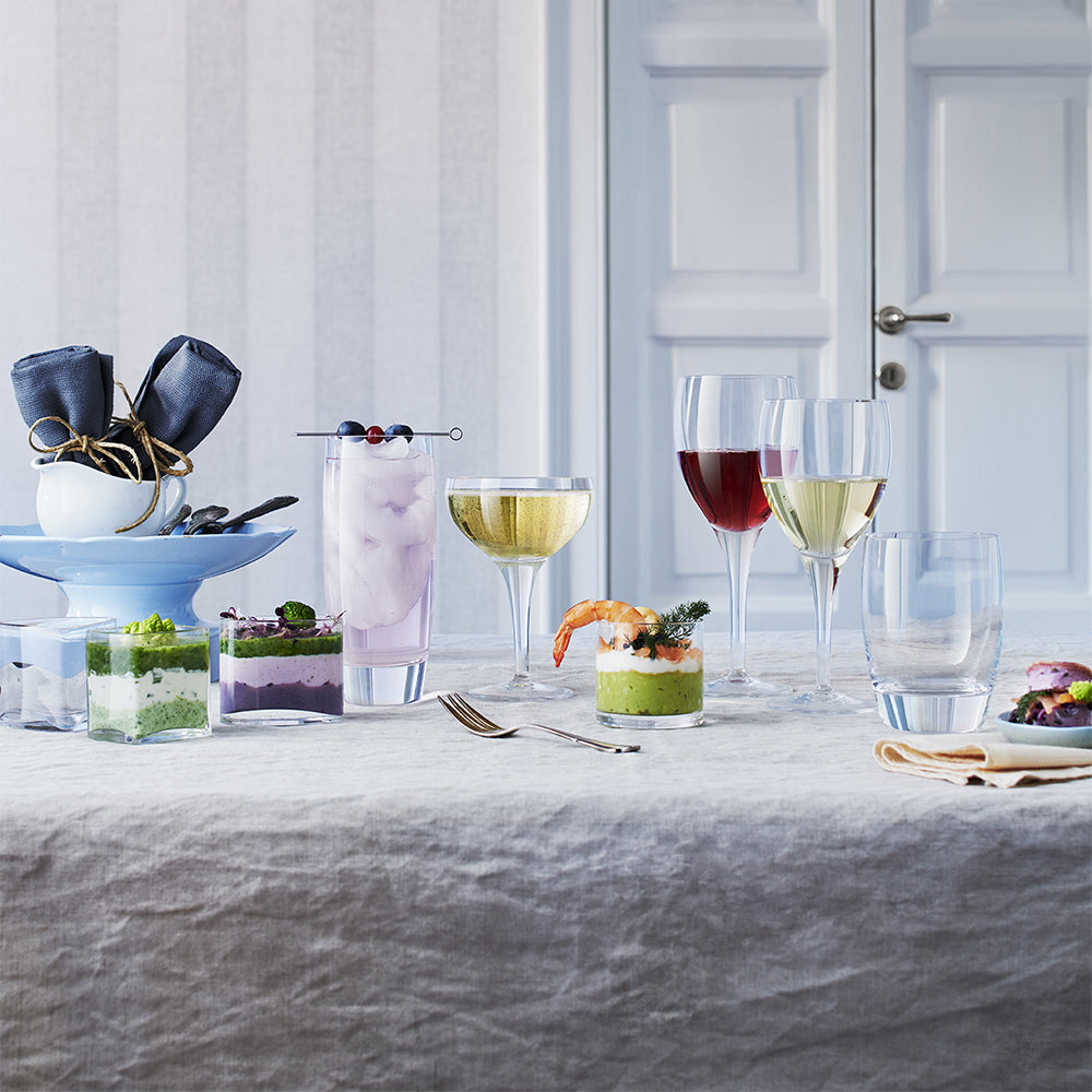 34 cl - Michelangelo Professional Line Grandi Vini Calice Vino Rosso In Vetro - Set 6 Pz