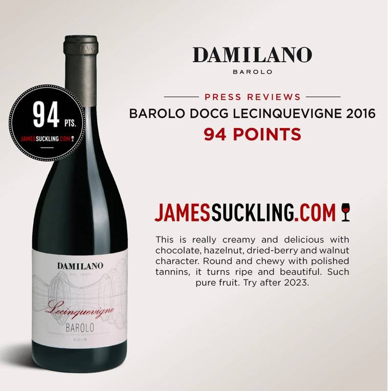 Le Cinquevigne Barolo Docg 2016 Damilano Azienda Agricola