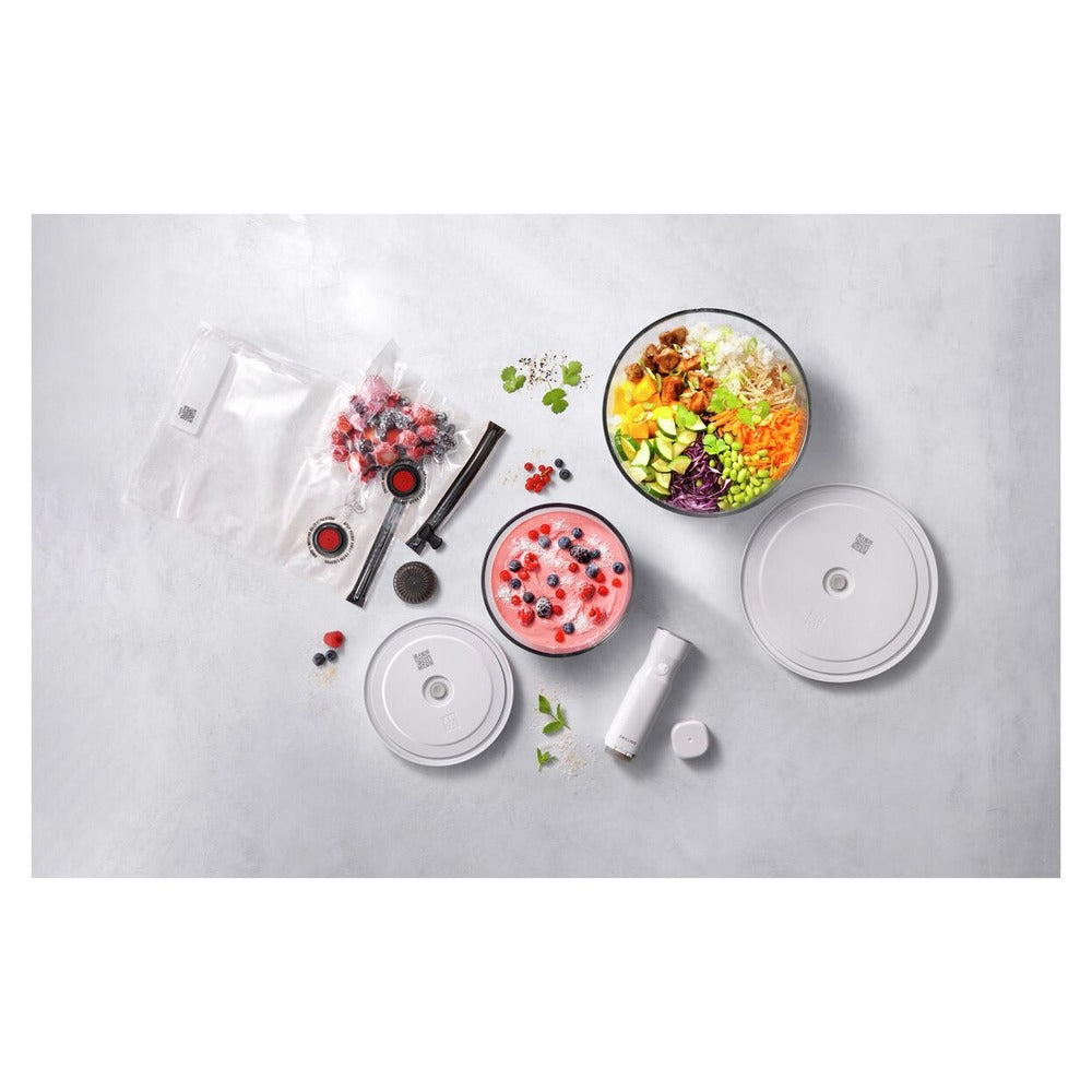 Zwilling Fresh & Save Kit Sottovuoto Con Contenitori In Vetro e Pompetta Per Sottovuoto - Set 9 Pz