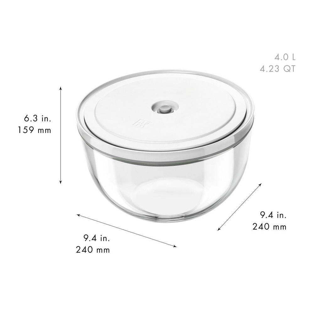 Zwilling Fresh & Save Set Ciotole Con Coperchi per Sottovuoto In Vetro - Set 6 Pz