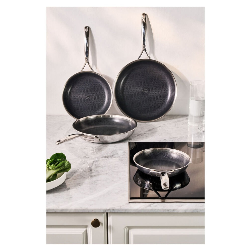 Zwilling Peak Padella Bassa Antiaderente In Acciaio Inox Con Rivestimento Ceraforce Hycoat
