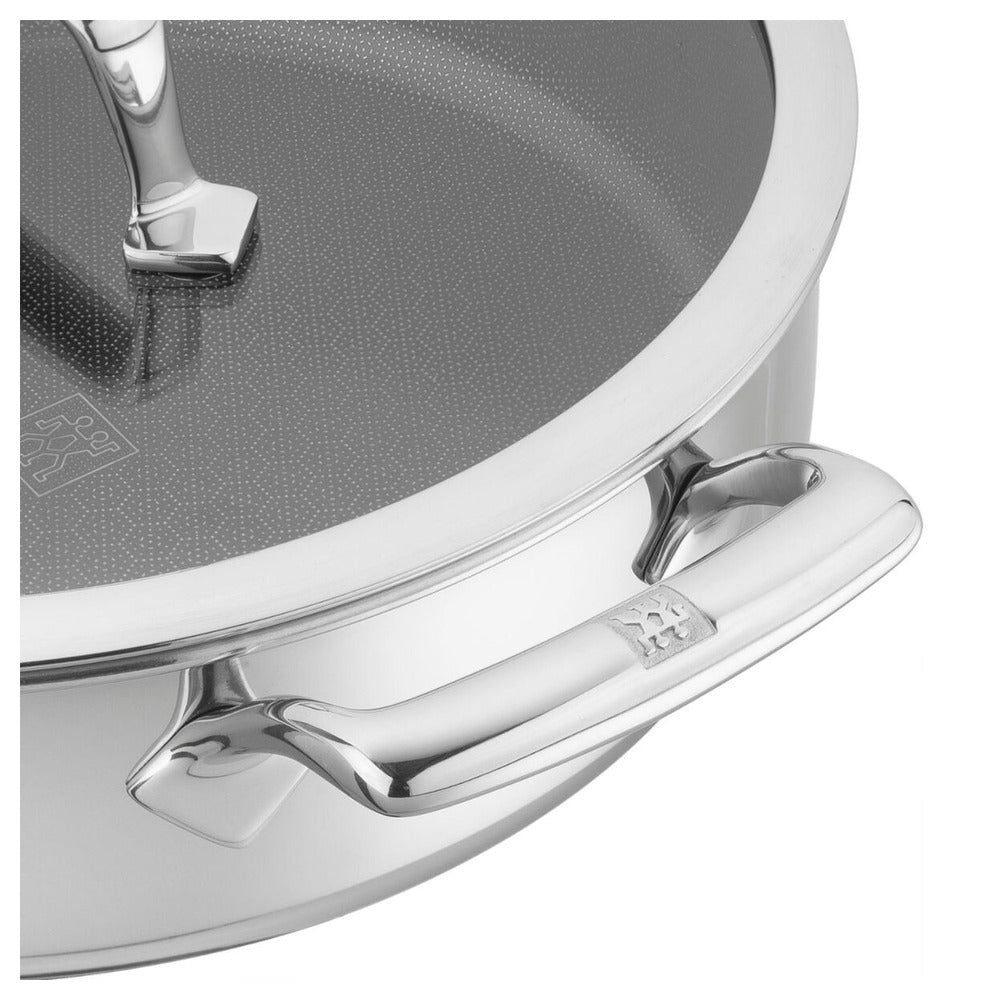 Zwilling Peak Tegame Basso Antiaderente Con Coperchio In Acciaio Inox Con Rivestimento Ceraforce Hycoat