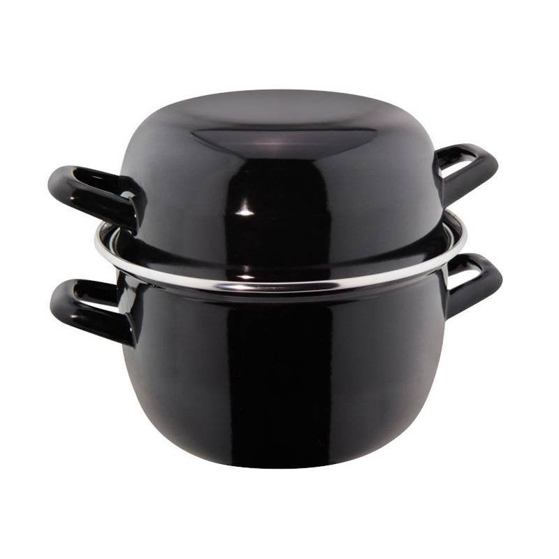 Ilsa Cocotte Per Molluschi In Porcellana Con Coperchio In Ferro