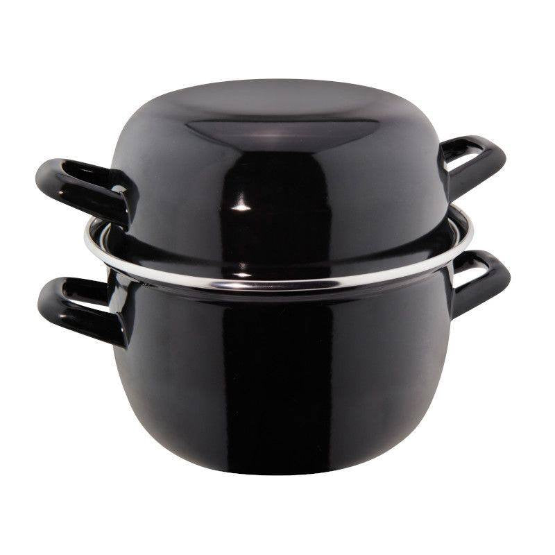 Ilsa Cocotte Per Molluschi In Porcellana Con Coperchio In Ferro