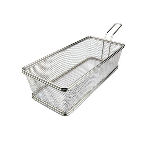 27X12 Cm Ilsa Mini Cestello Porta Snack Rettangolare In Acciaio Inox 18 10