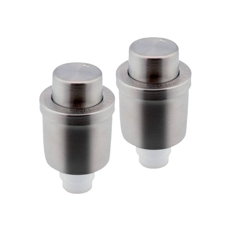 Ilsa Mixage Tappo Sottovuoto Salva Vino In Acciaio Inox Con Indicatore Data Set 2 Pz