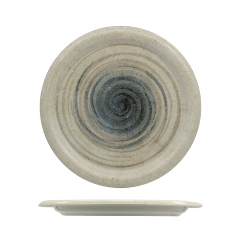 32.5 cm - Saturnia Giotto Around Piatto Portata In Porcellana Set 4 Pz