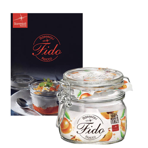 50 Cl Bormioli Rocco Fido Vasetto Ermetico In Vetro Con Ricettario Fido