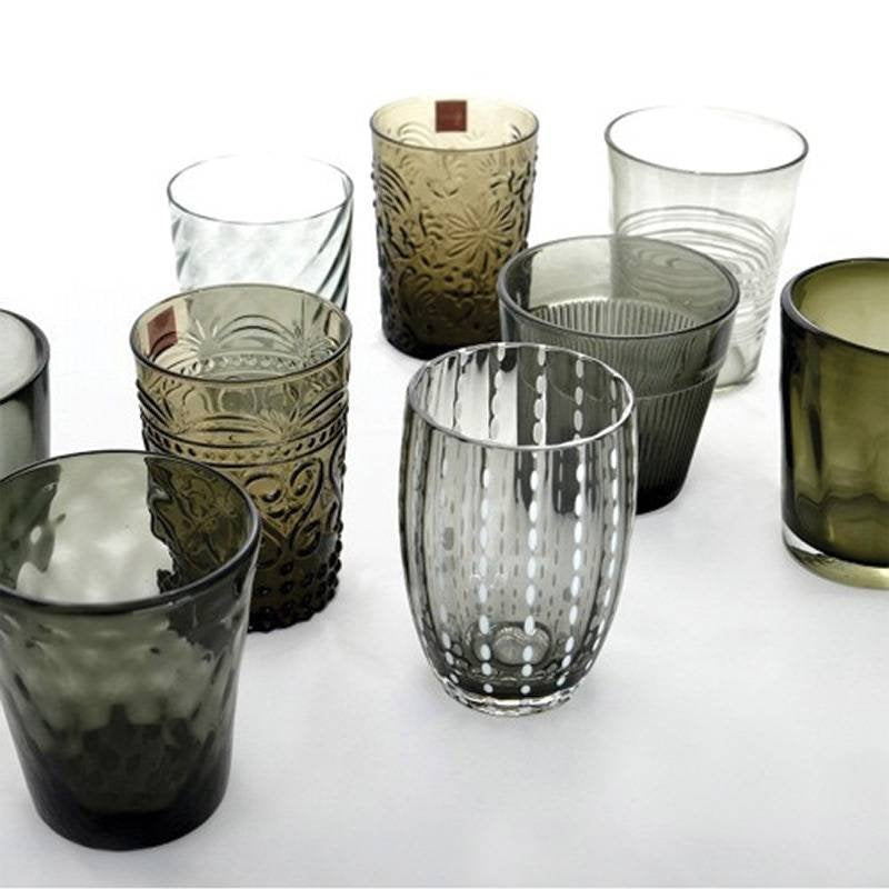 Zafferano Melting Pot Bicchiere Acqua In Vetro Set 6 Pezzi