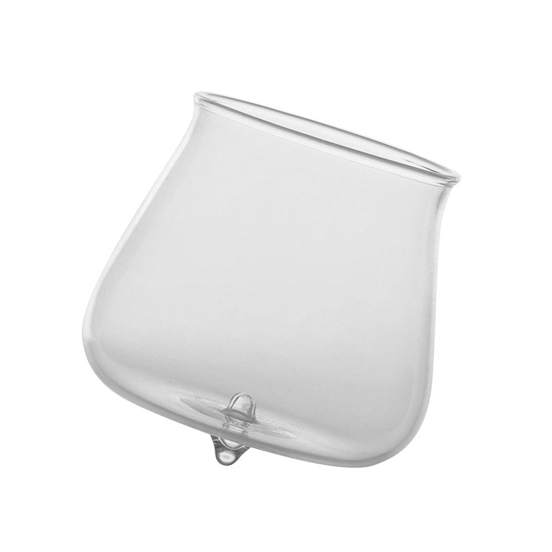 40 Cl Zafferano Pirolo Bicchiere Acqua Punta In Vetro Borosilicato Set 6 Pezzi