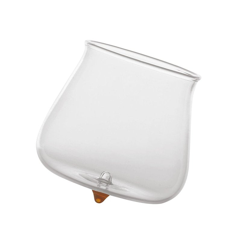 40 Cl Zafferano Pirolo Bicchiere Acqua Punta In Vetro Borosilicato Set 6 Pezzi
