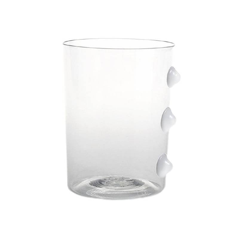 37 Cl Zafferano Petoni Bicchiere Acqua 3 Punti Verticali In Vetro Borosilicato Set 6 Pezzi