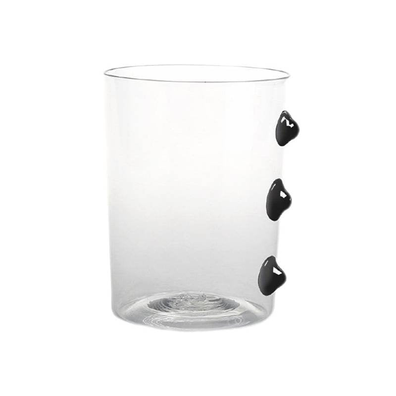 37 Cl Zafferano Petoni Bicchiere Acqua 3 Punti Verticali In Vetro Borosilicato Set 6 Pezzi