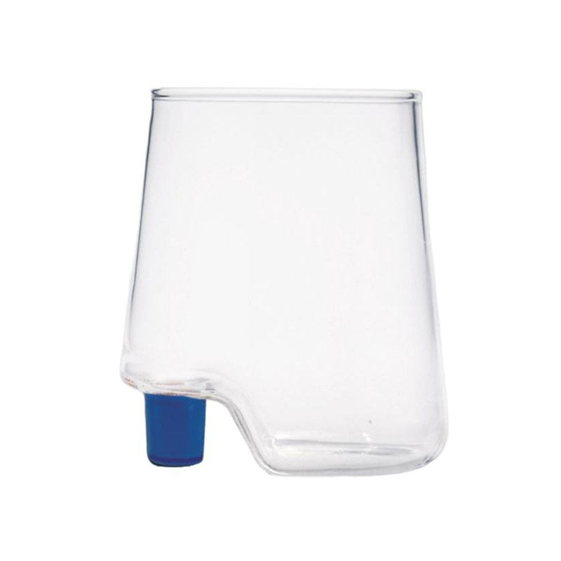 42 Cl Zafferano Gamba De Vero Bicchiere Acqua Tacco Colorato In Vetro Borosilicato Set 6 Pezzi