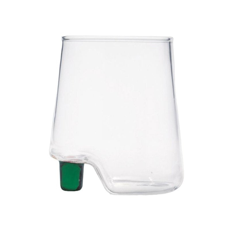 42 Cl Zafferano Gamba De Vero Bicchiere Acqua Tacco Colorato In Vetro Borosilicato Set 6 Pezzi