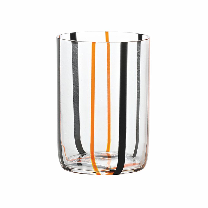 35 Cl Zafferano Tirache Bicchiere Acqua In Vetro Borosilicato Set 6 Pezzi
